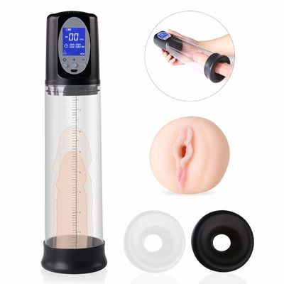 29cm স্বয়ংক্রিয় পুরুষদের সেক্স খেলনা LCD প্রদর্শন পেনিস বৃদ্ধি পাম্প ROHS প্রত্যয়িত