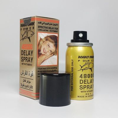 ভেষজ মারাত্মক হাঙ্গর 48000 বিলম্ব স্প্রে 40ml ভিটামিন ই দিয়ে শক্তিশালী